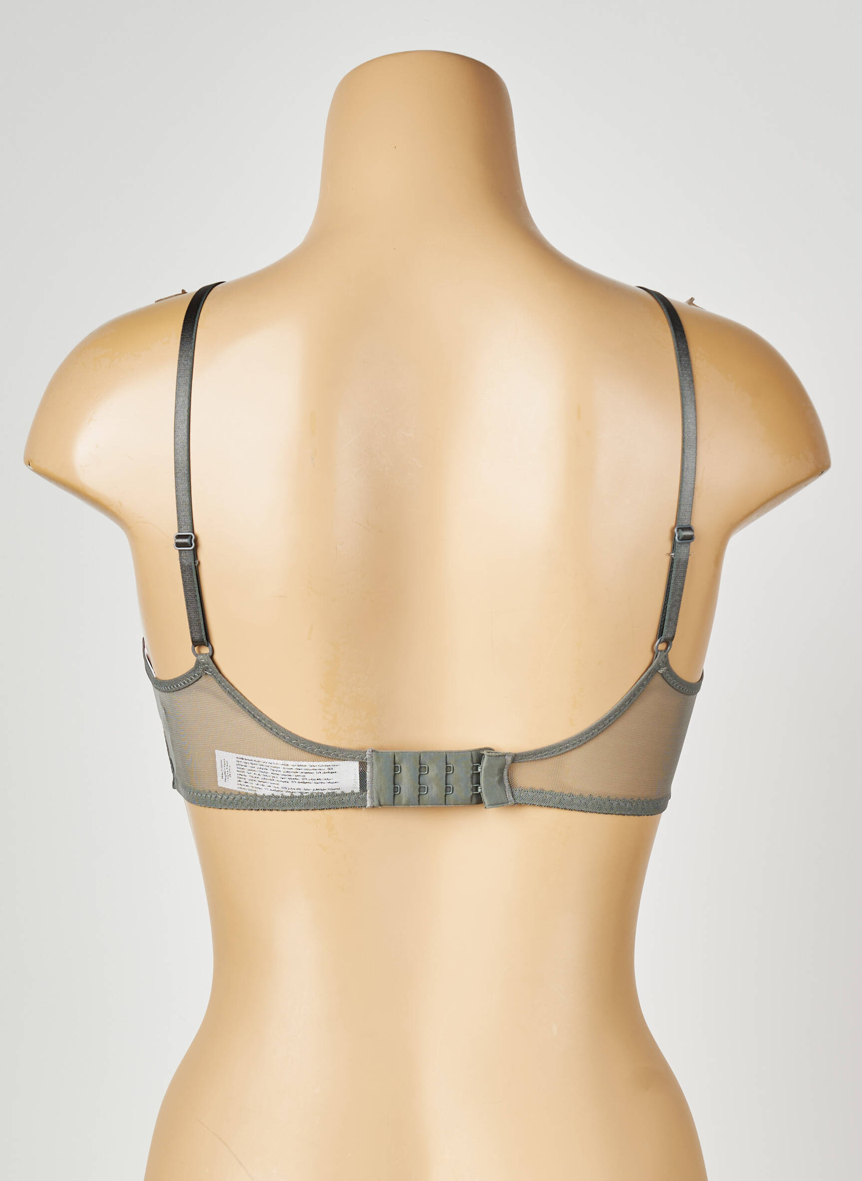 Sutien fără armatură top triunghiuri gri PASSIONATA femeie