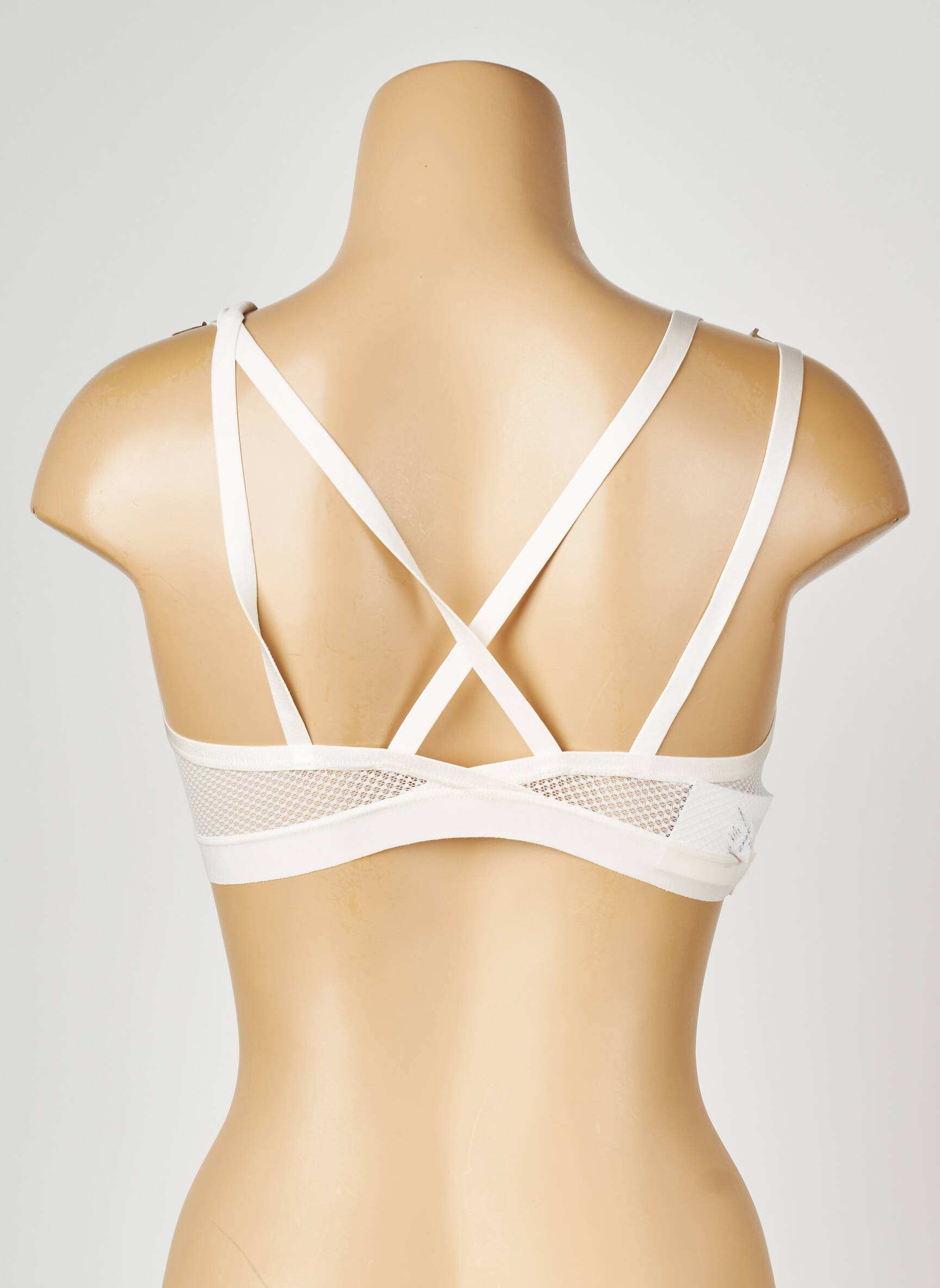 Sutien fără armatură bralete alb PASSIONATA femeie