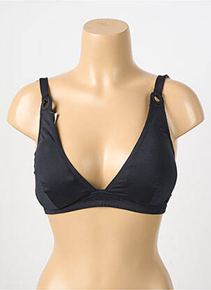 Sutien de costum de baie elasticitate top triunghiuri negru PRINCESSE TAM-TAM femeie