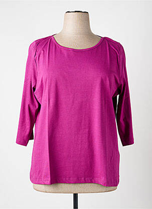 Top țesătură jersey mâneci 3/4 violet LA FIANCÉE femeie