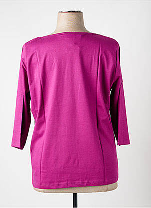 Top țesătură jersey mâneci 3/4 violet LA FIANCÉE femeie
