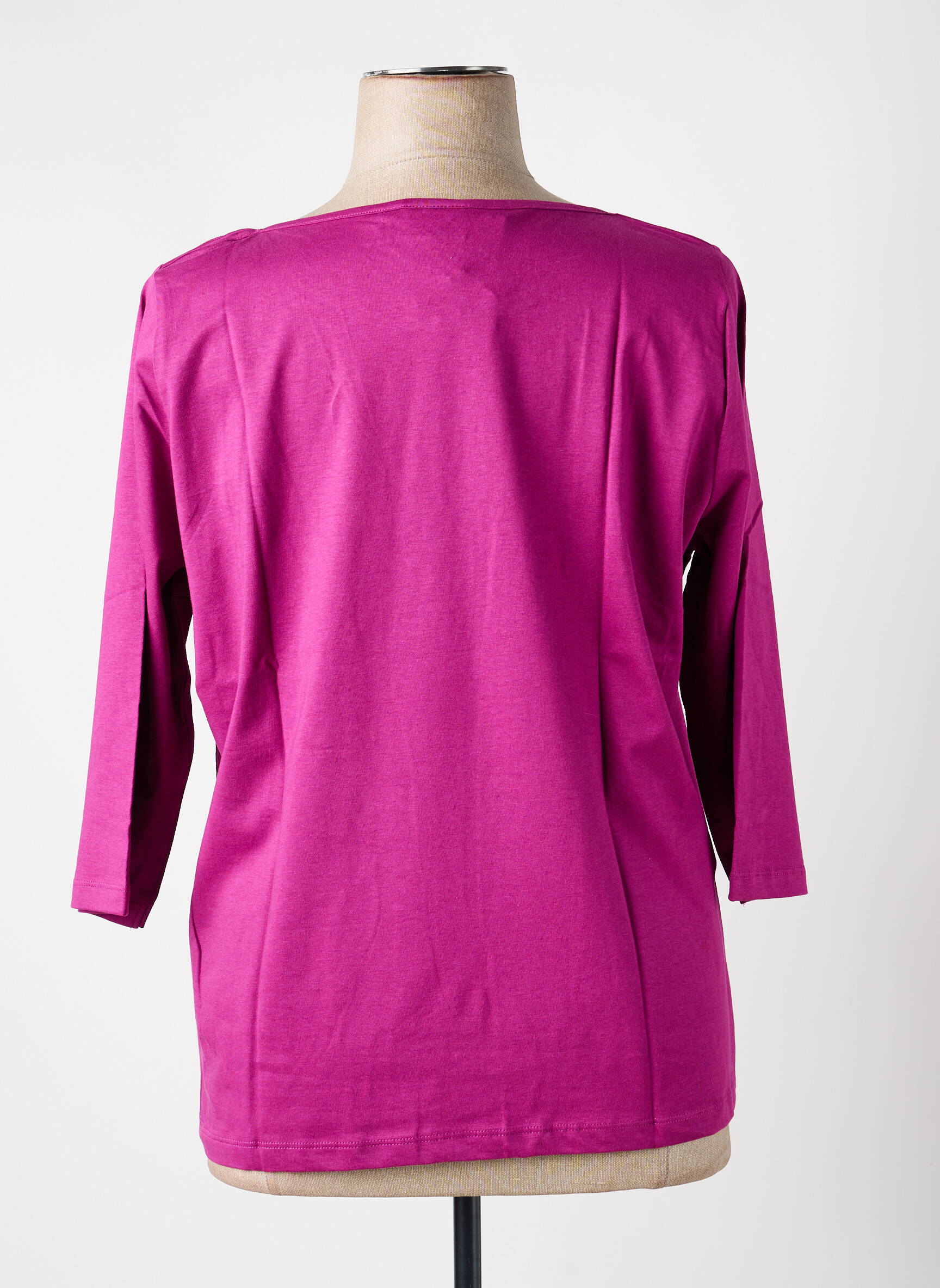 Top țesătură jersey mâneci 3/4 violet LA FIANCÉE femeie