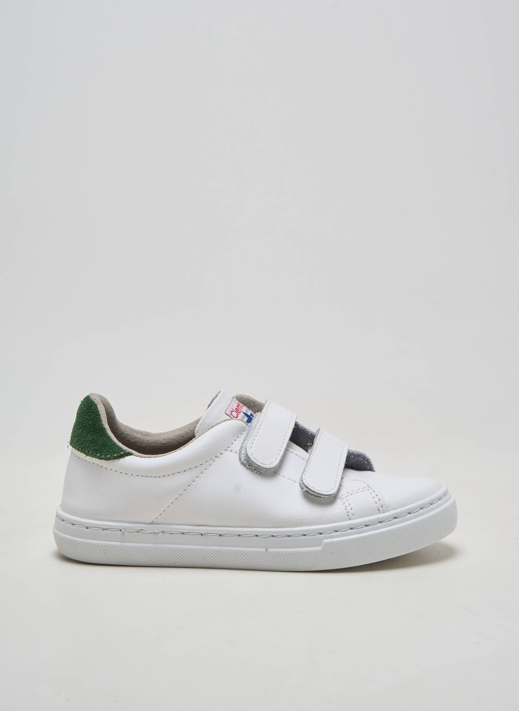 Adidași material neted vârf rotund alb CIENTA fată