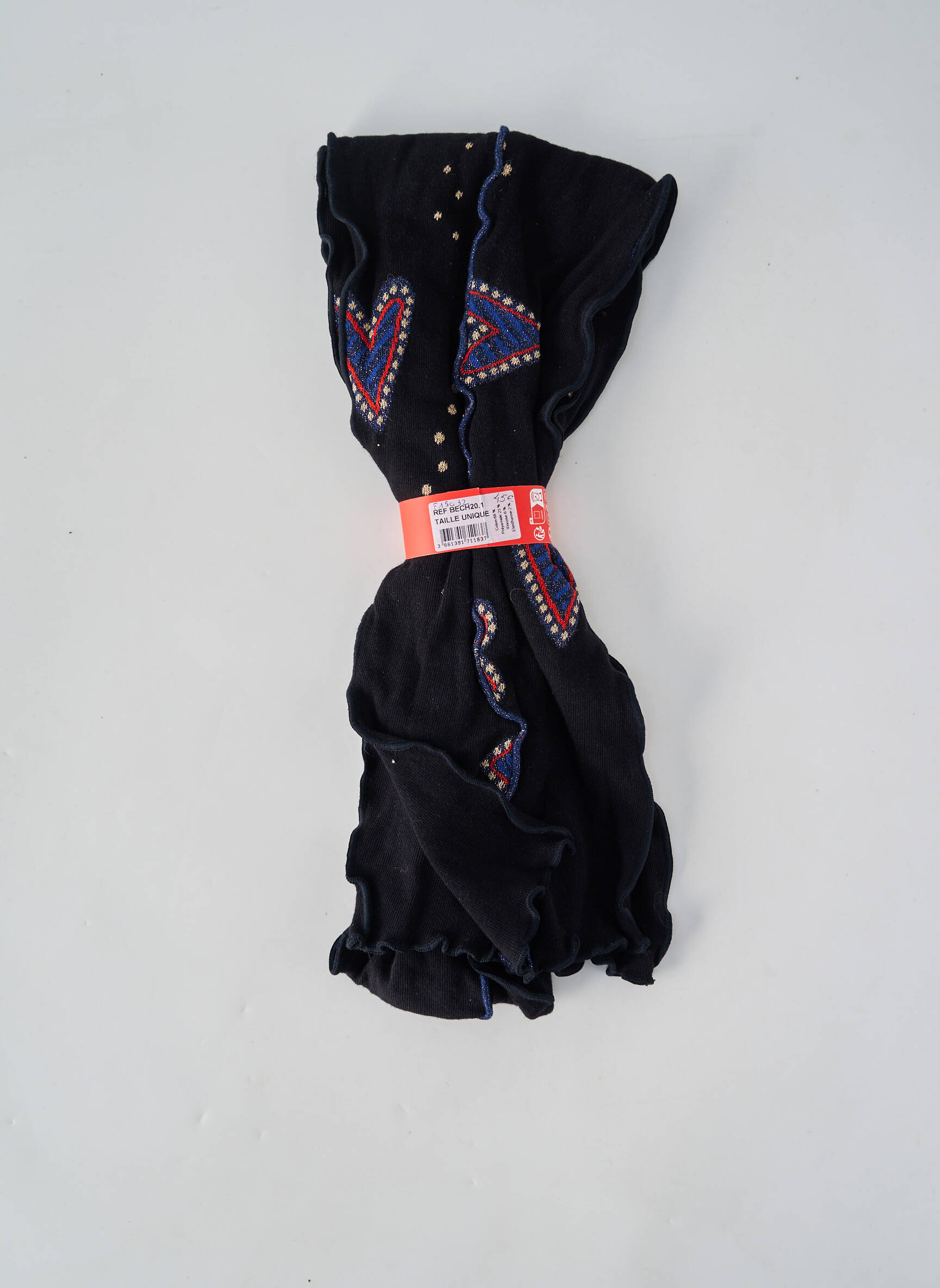 Eșarfă elasticitate negru BERTHE AUX GRANDS PIEDS femeie