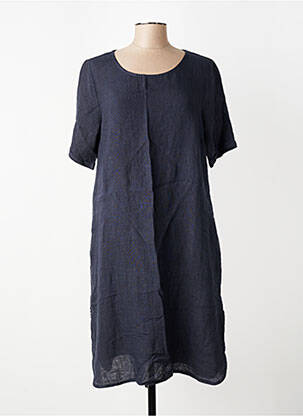 Rochie midi mâneci scurte mâneci scurte albastru TELMAIL femeie
