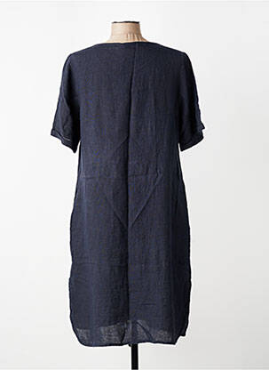 Rochie midi mâneci scurte mâneci scurte albastru TELMAIL femeie