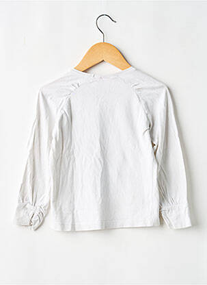 Tricou elasticitate mâneci lungi alb NKY fată