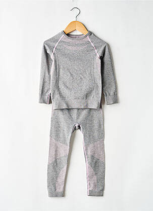 Set pantaloni tip de tricou gri LUPILU fată