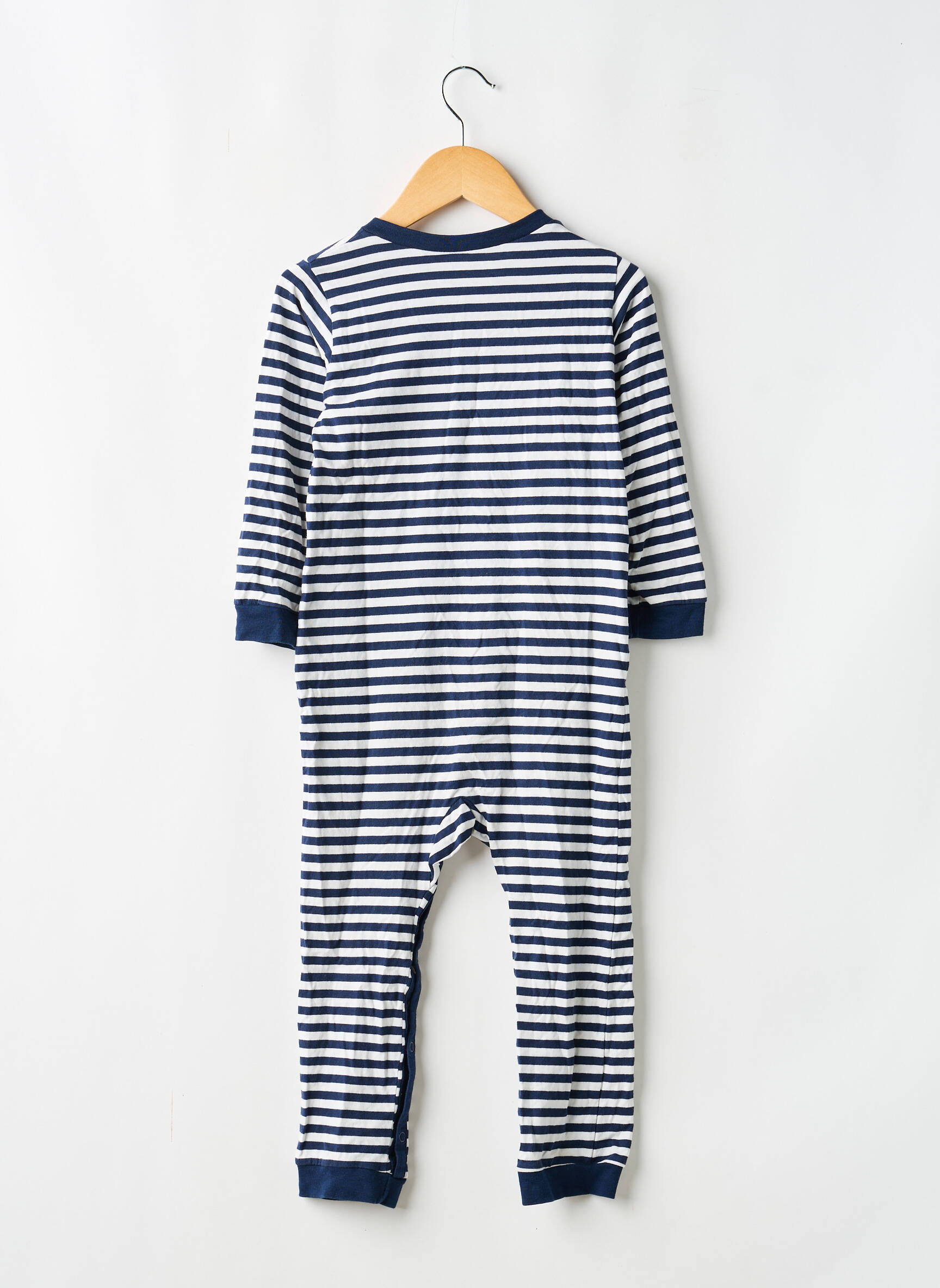 Salopetă-pantalon croială cambrată mâneci lungi albastru SANS MARQUE copil