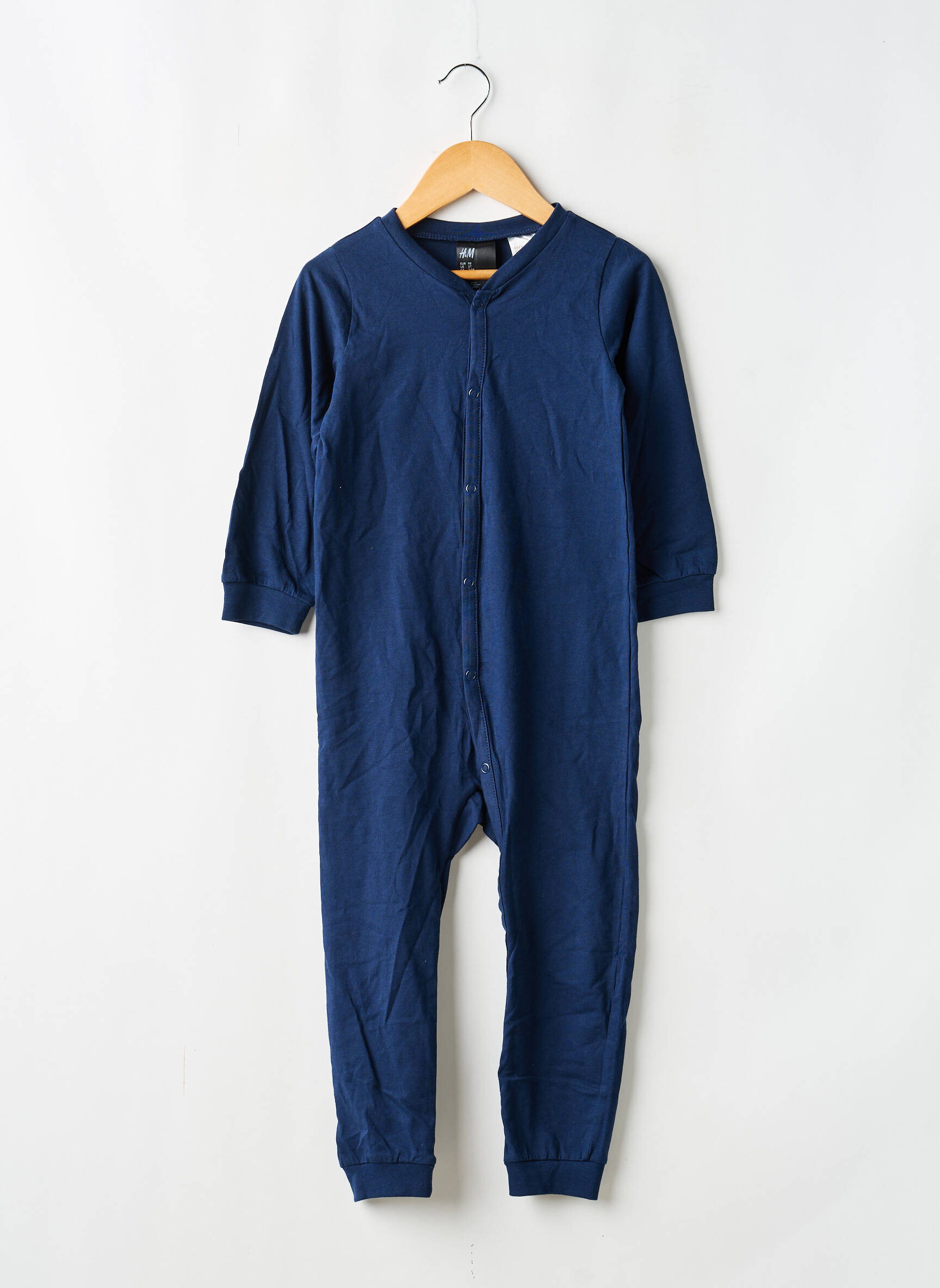 Salopetă-pantalon croială cambrată mâneci lungi albastru H&M copil