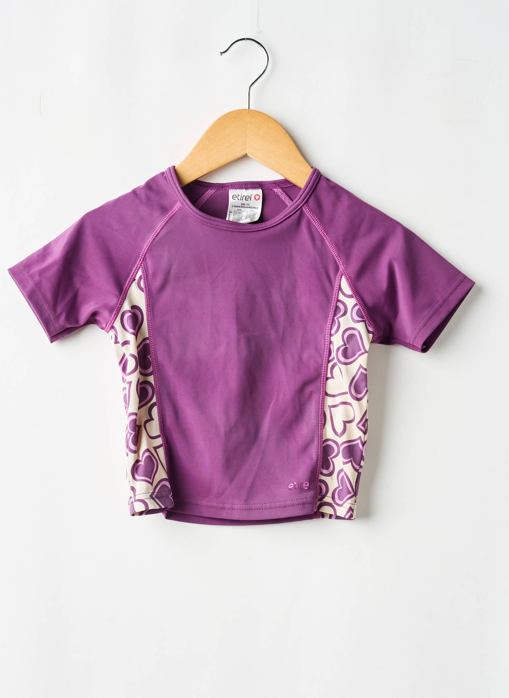 Top de baie elasticitate violet ETIREL fată