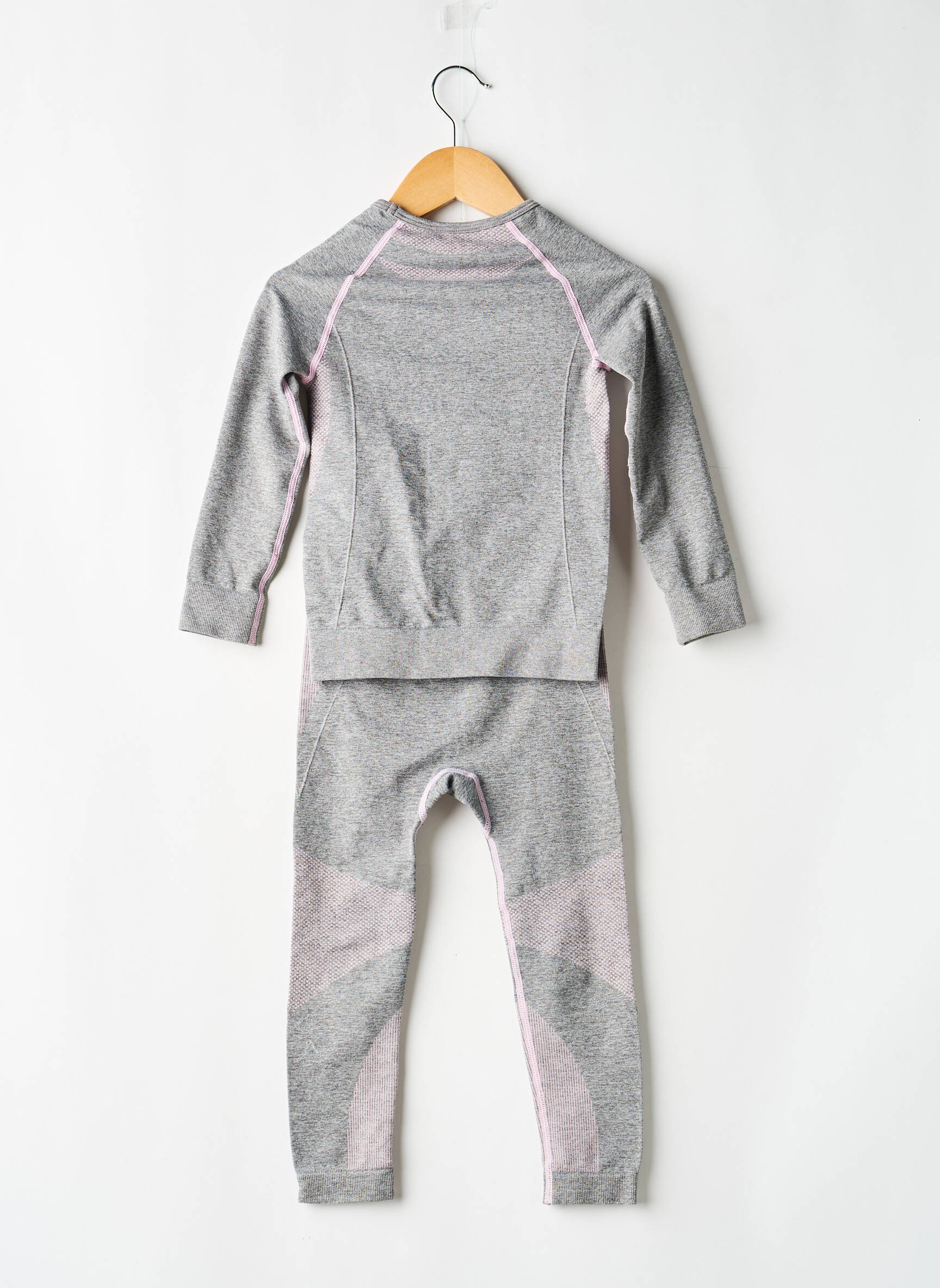 Set pantaloni tip de tricou gri LUPILU fată
