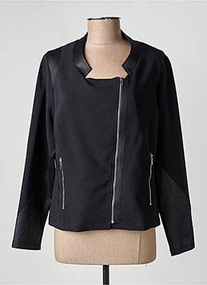 Jachete casual guler rotund negru MERI & ESCA femeie
