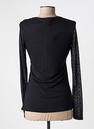 Top țesătură jersey mâneci lungi negru VOODOO femeie