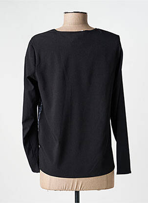Top țesătură jersey mâneci lungi albastru MERI & ESCA femeie