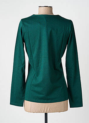 Top țesătură jersey mâneci lungi verde JULIE GUERLANDE femeie