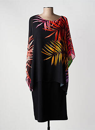 Rochie midi mâneci 3/4 mâneci 3/4 negru GREGORY PAT femeie