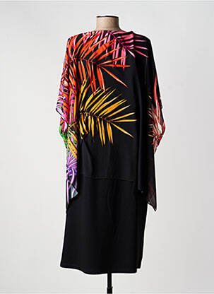 Rochie midi mâneci 3/4 mâneci 3/4 negru GREGORY PAT femeie