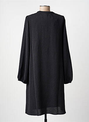 Rochie scurtă croială evazată mâneci lungi negru JULIE GUERLANDE femeie