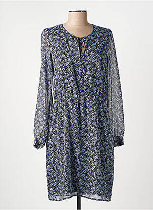 Rochie scurtă croială fluidă mâneci lungi albastru MERI & ESCA femeie