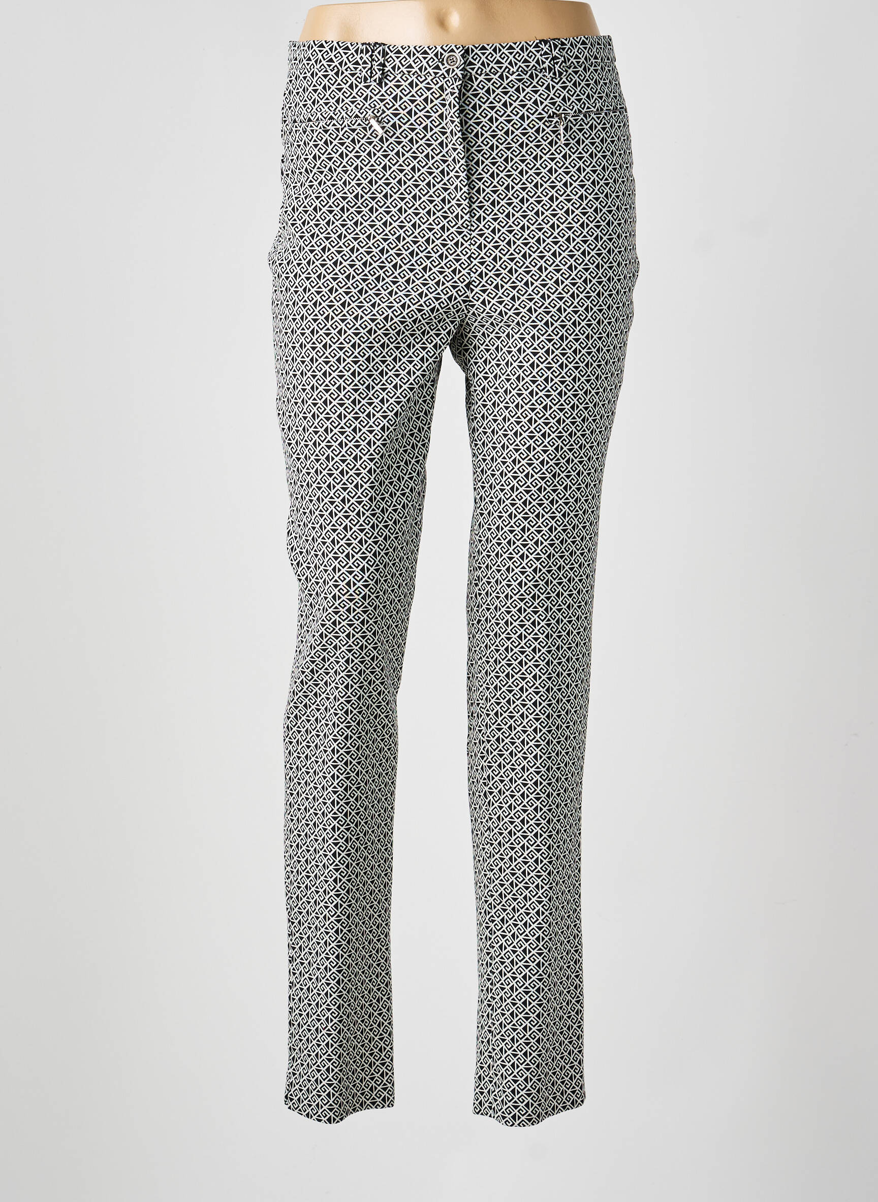 Pantalon slim mărime normală mărime normală negru GUY DUBOUIS femeie