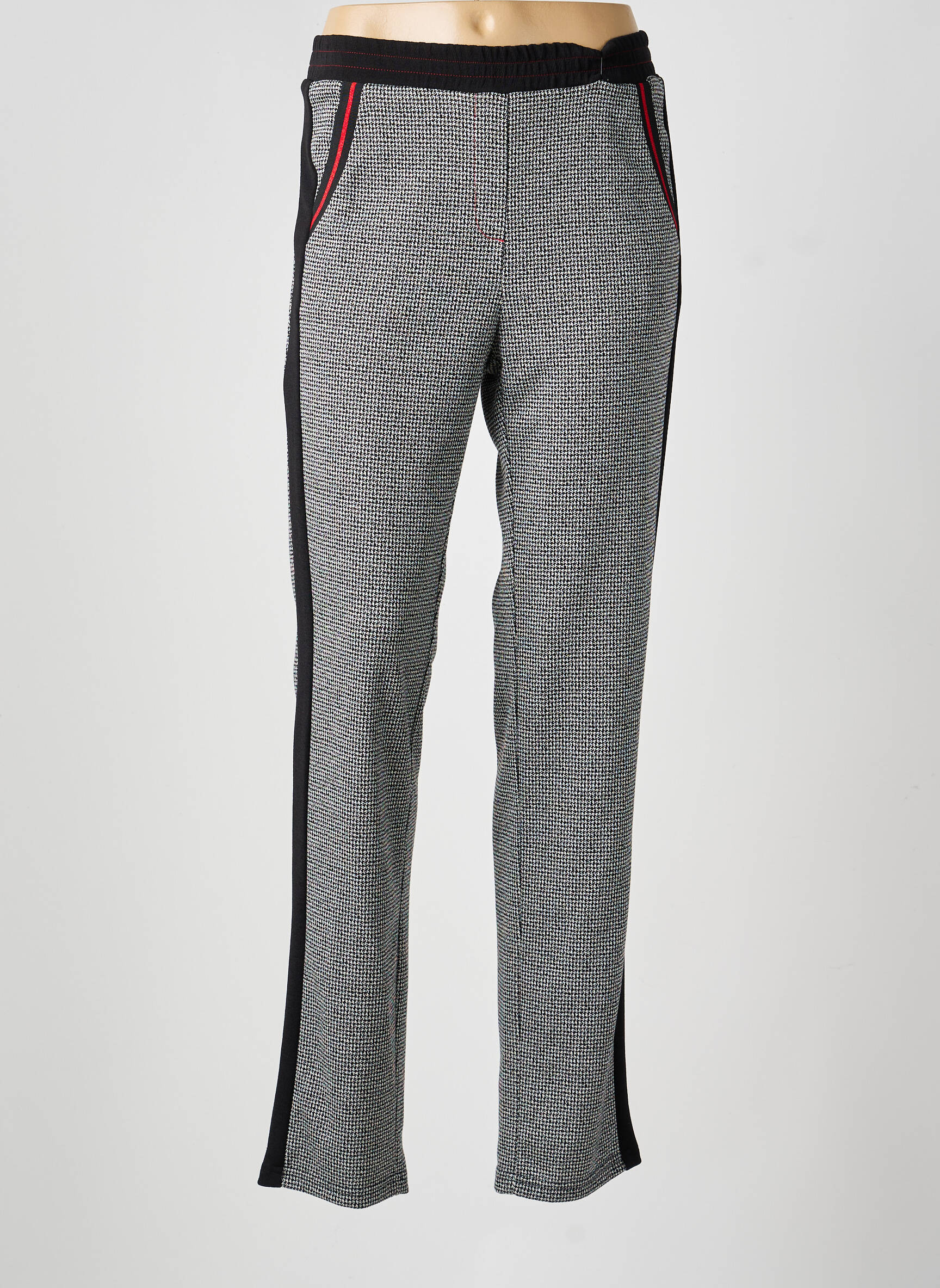 Pantalon slim talie elastică mărime normală negru GUY DUBOUIS femeie