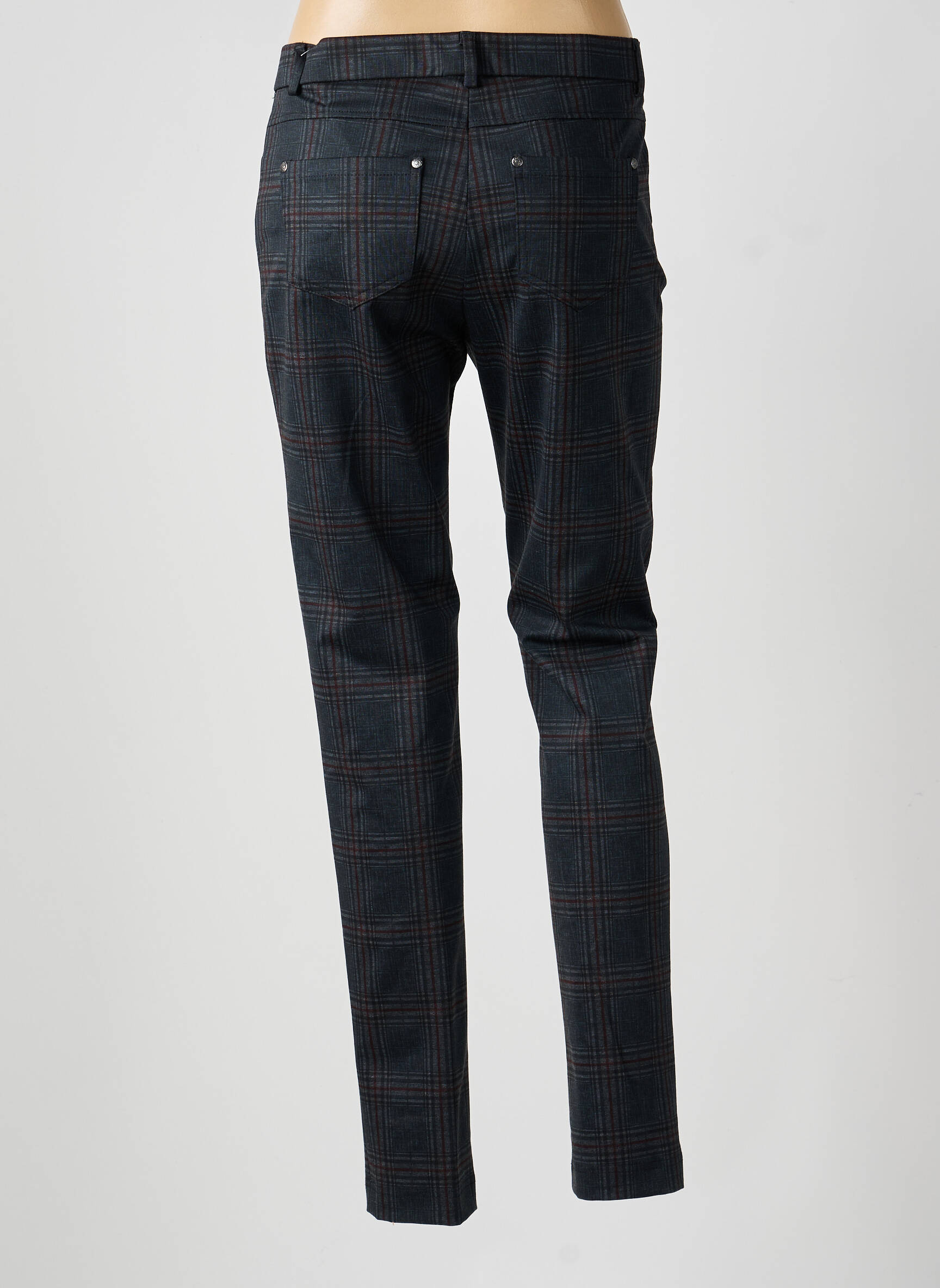 Pantalon slim elasticitate mărime normală gri GUY DUBOUIS femeie