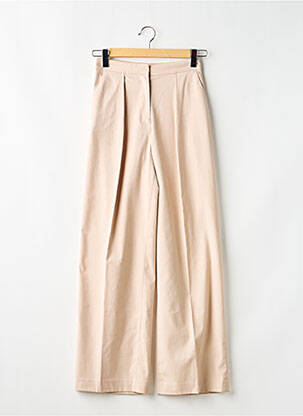 Pantalon chino țesătură poplin bej H&M femeie
