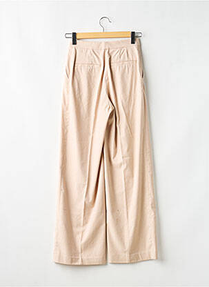 Pantalon chino țesătură poplin bej H&M femeie