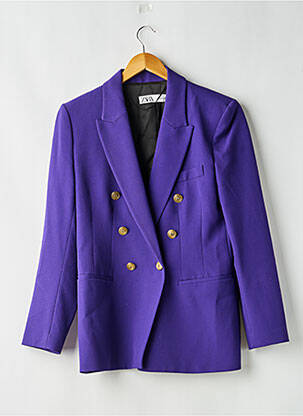 Sacou buzunare violet ZARA femeie
