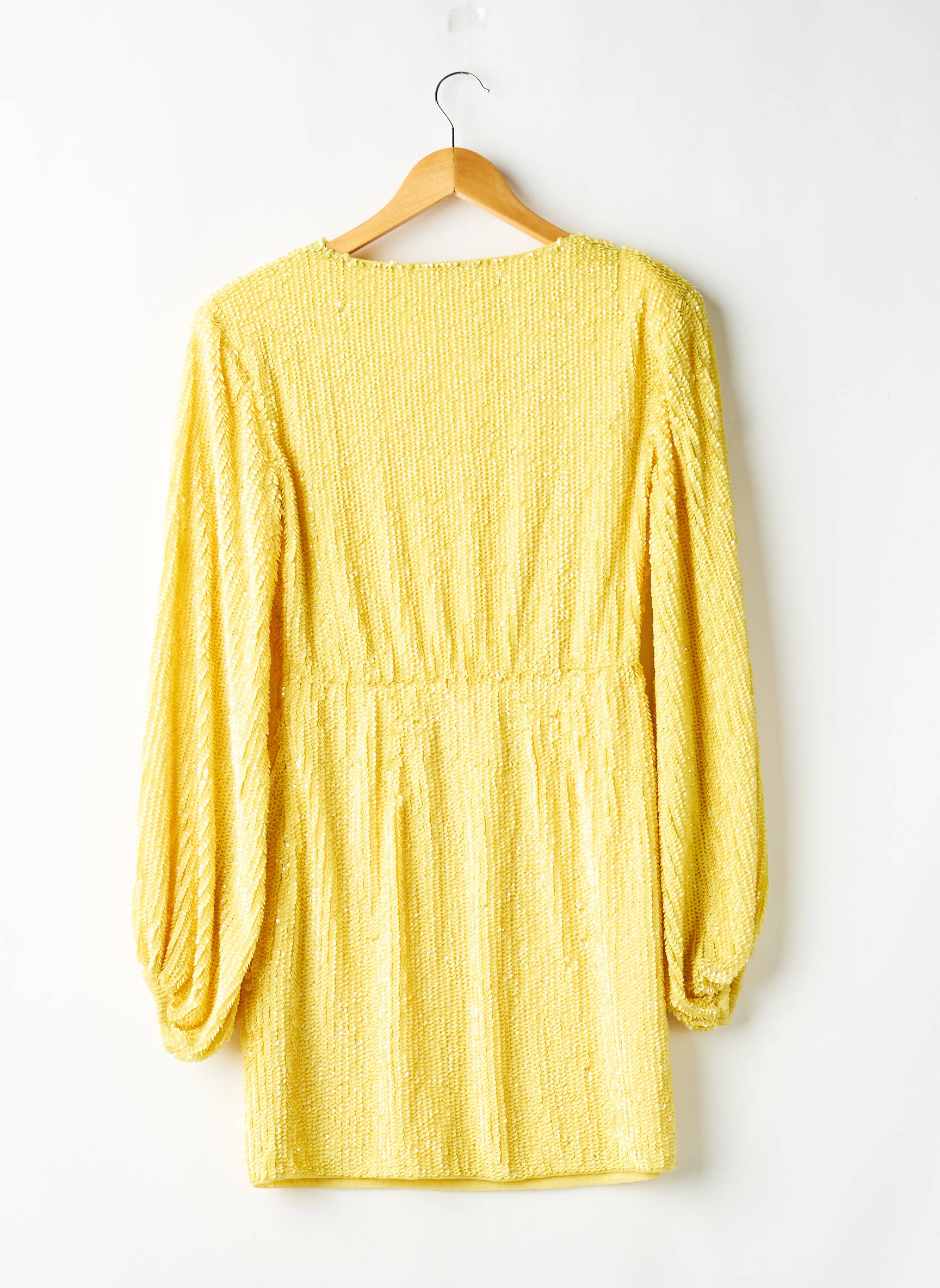 Rochie midi mâneci lungi mâneci lungi galben NASTY GAL femeie