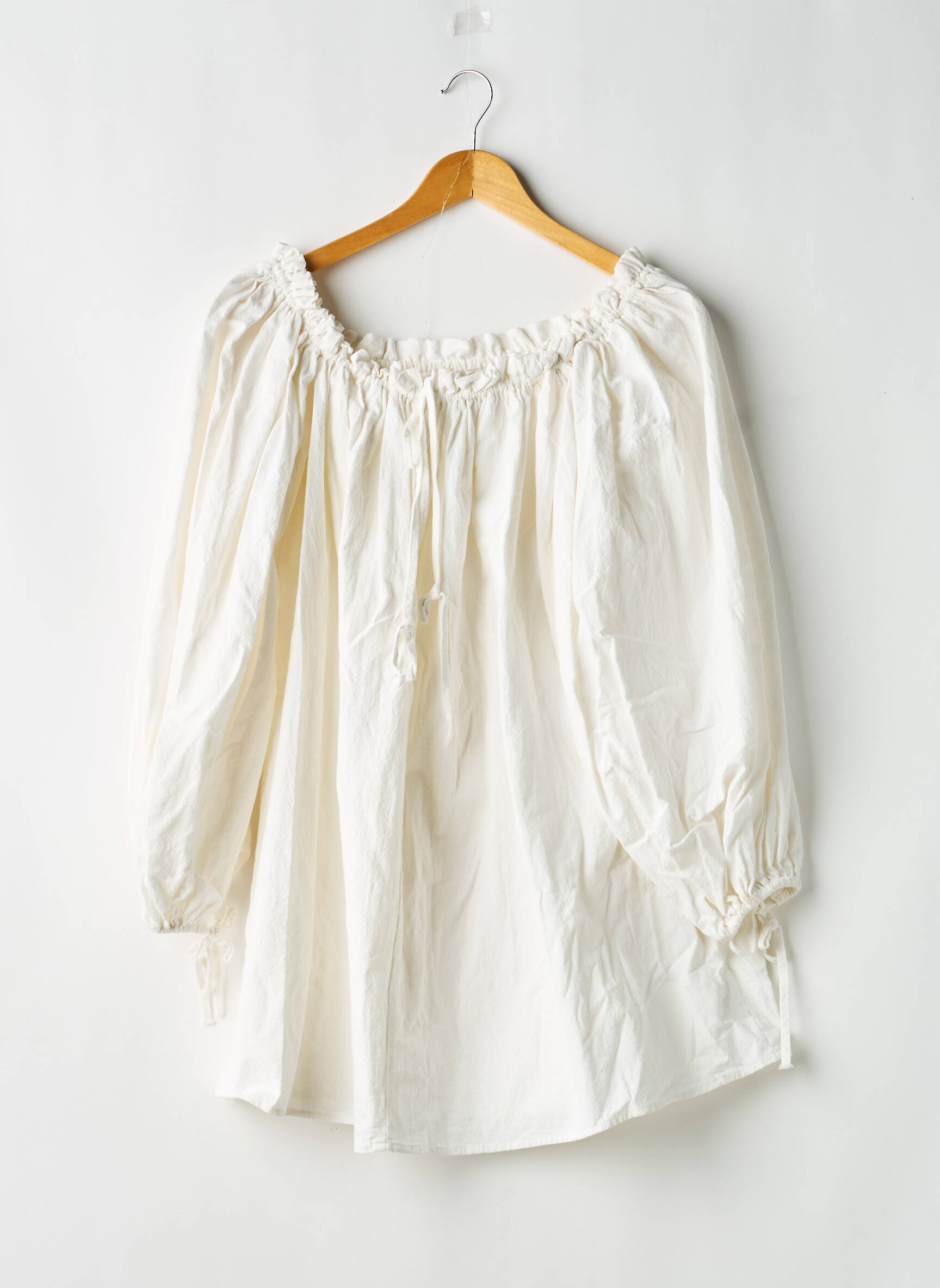 Rochie midi croială fluidă mâneci lungi alb NASTY GAL femeie