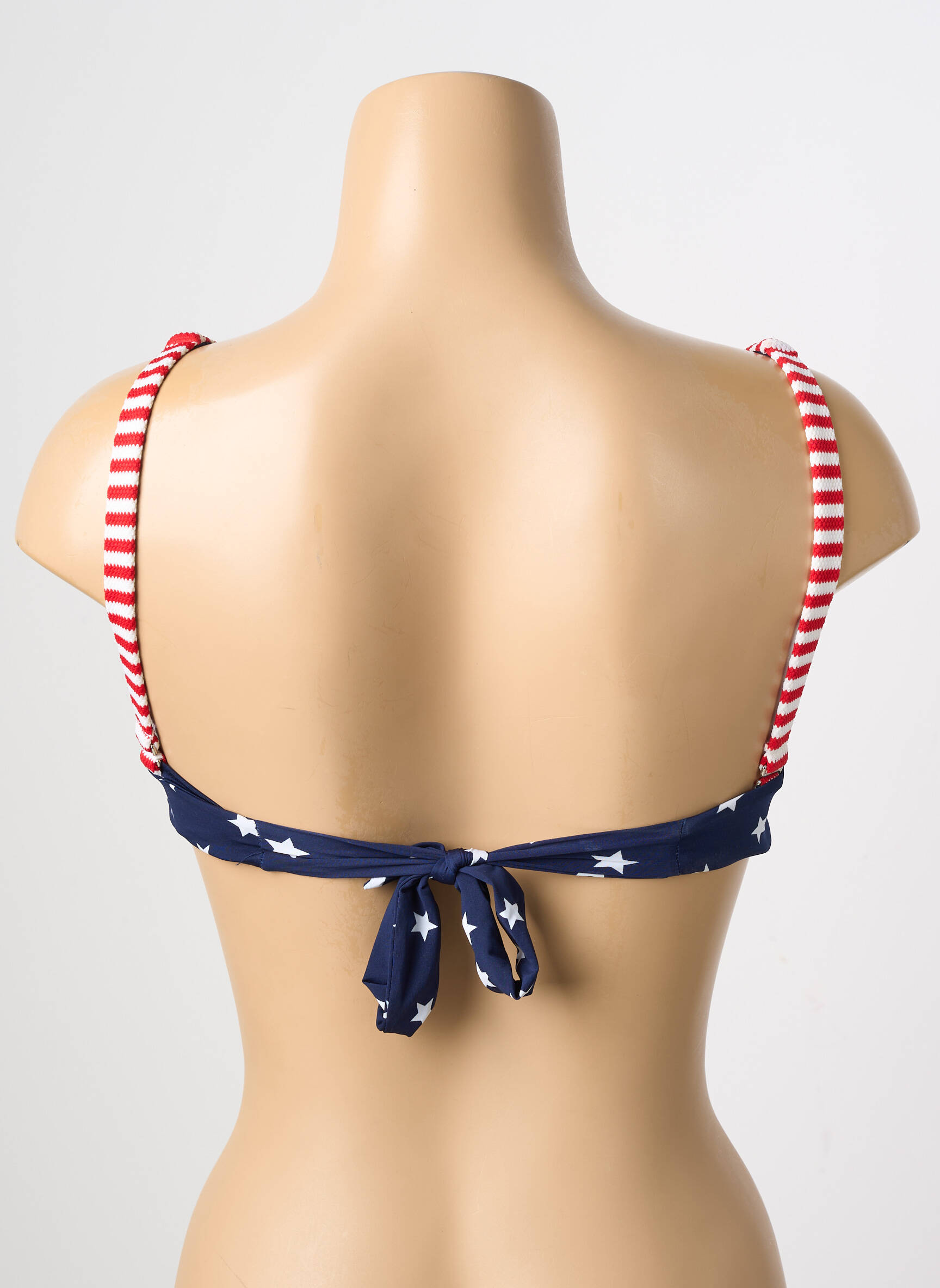 Sutien de costum de baie elasticitate sutien balconet cu decolteu înalt roșu TEZENIS femeie