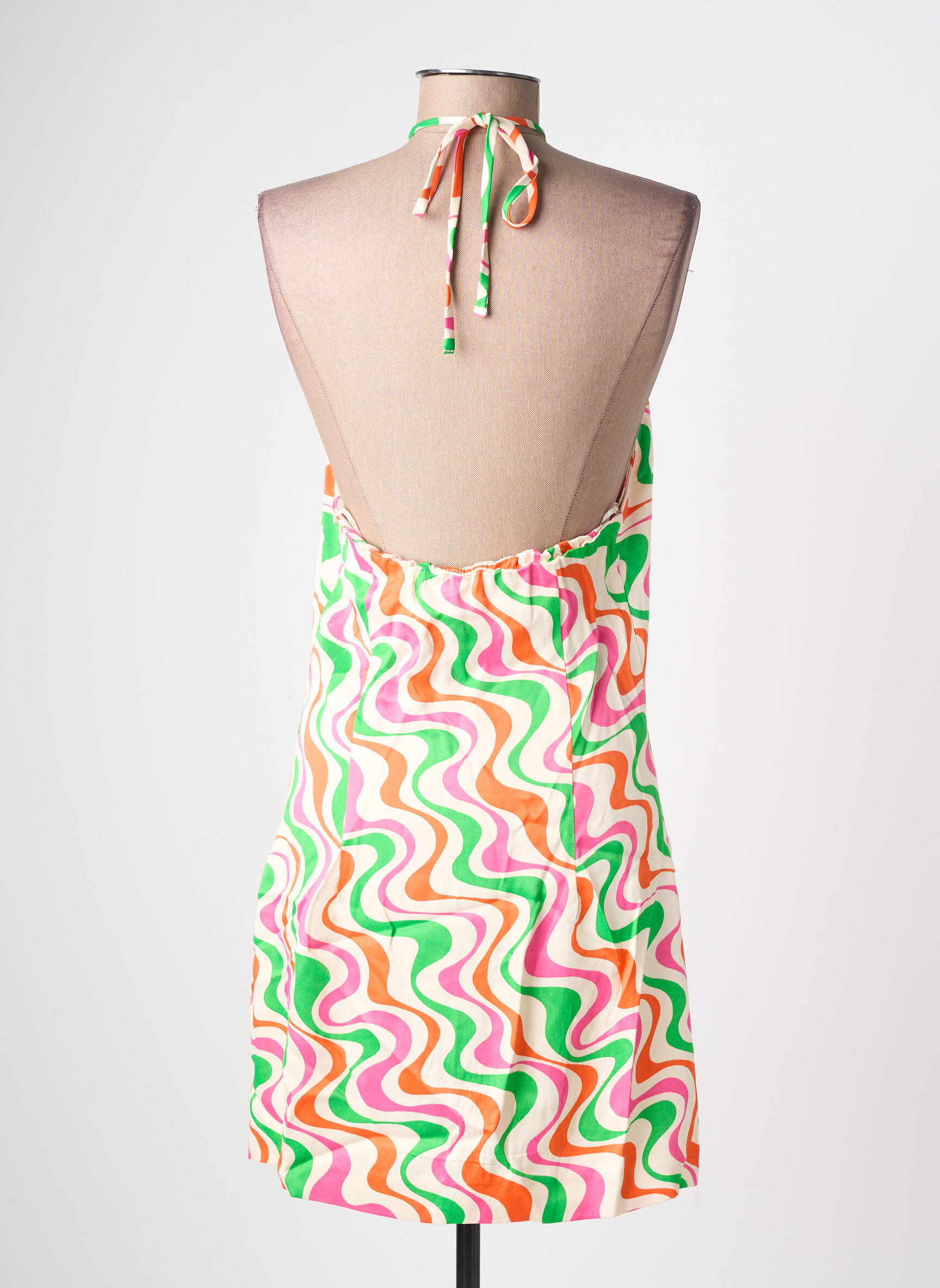 Rochie scurtă fără mâneci fără mâneci verde ZARA femeie
