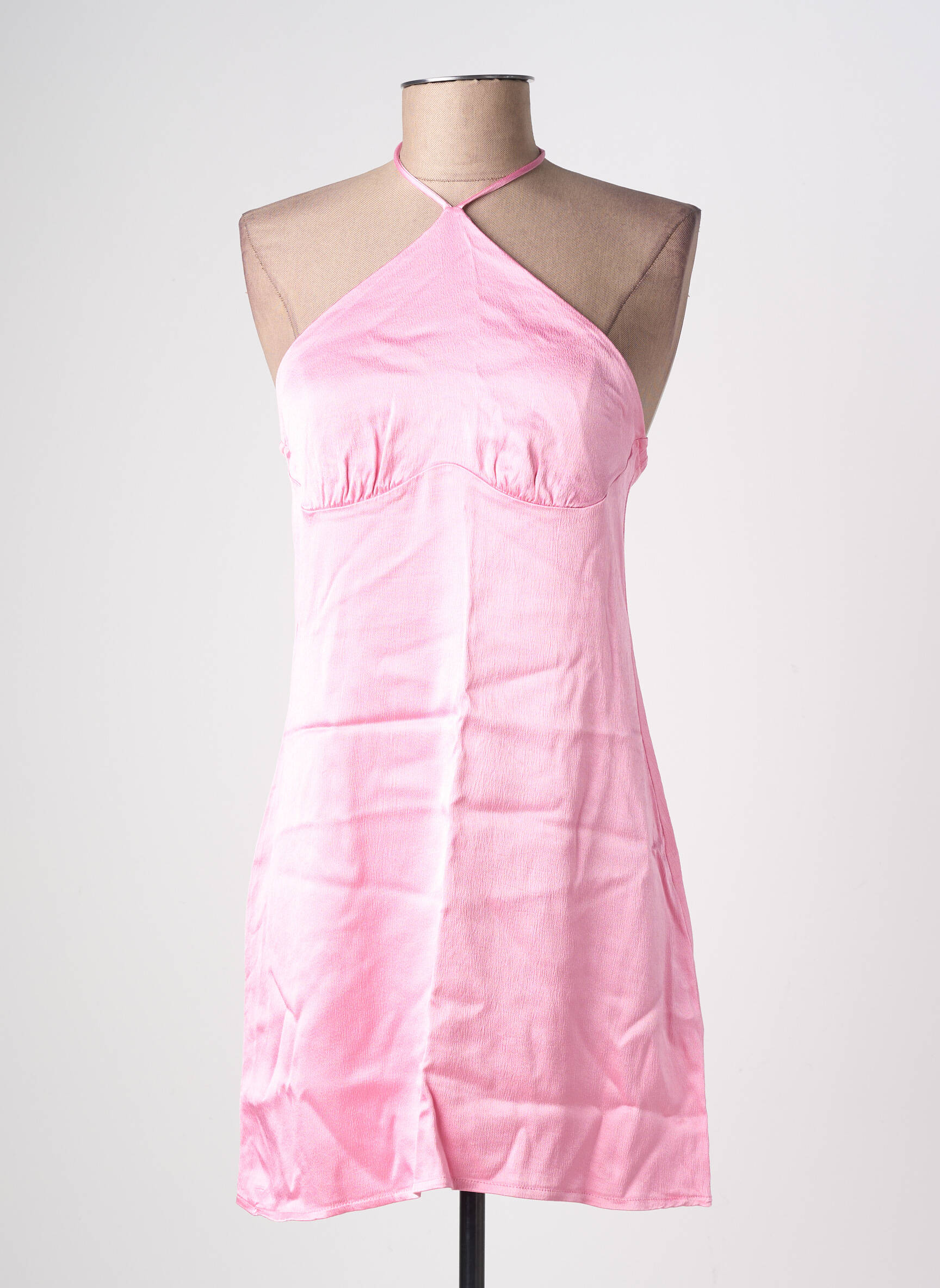 Rochie scurtă fără mâneci fără mâneci roz ZARA femeie