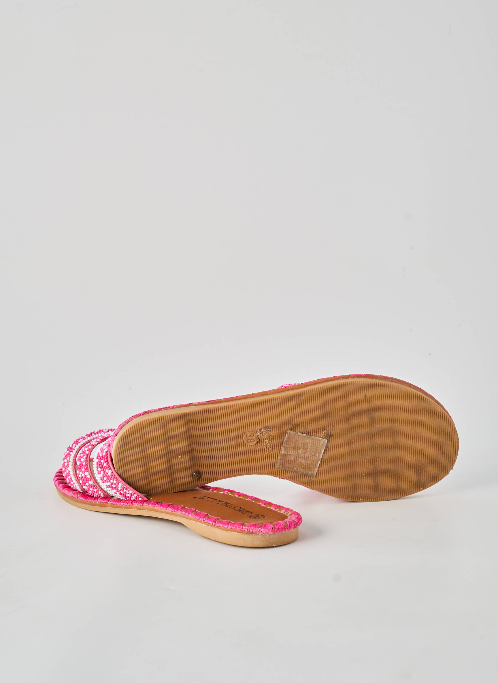 Sandale/pantofi decupați toc plat până la 3 cm roz BESTELLE femeie