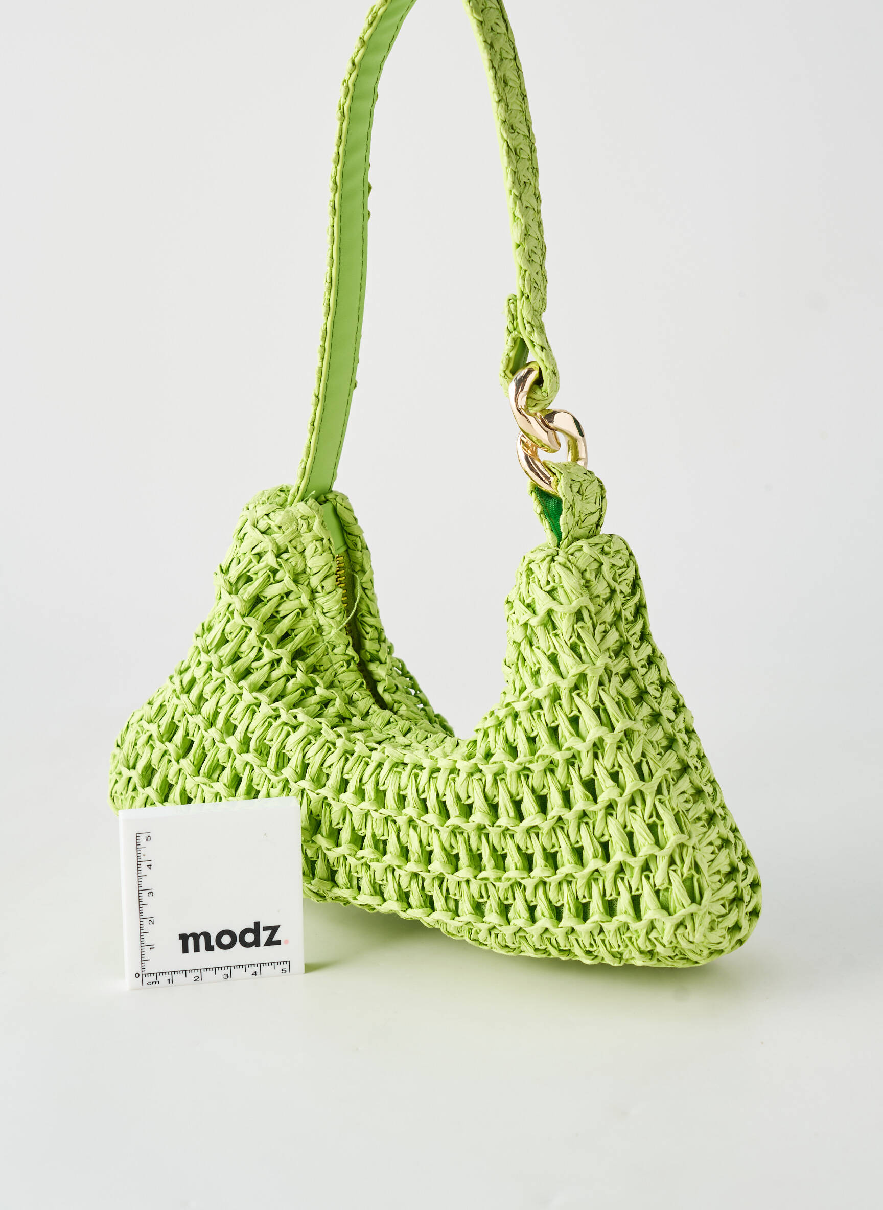 Geantă închidere cu fermoar formă dreptunghiulară verde H&M femeie