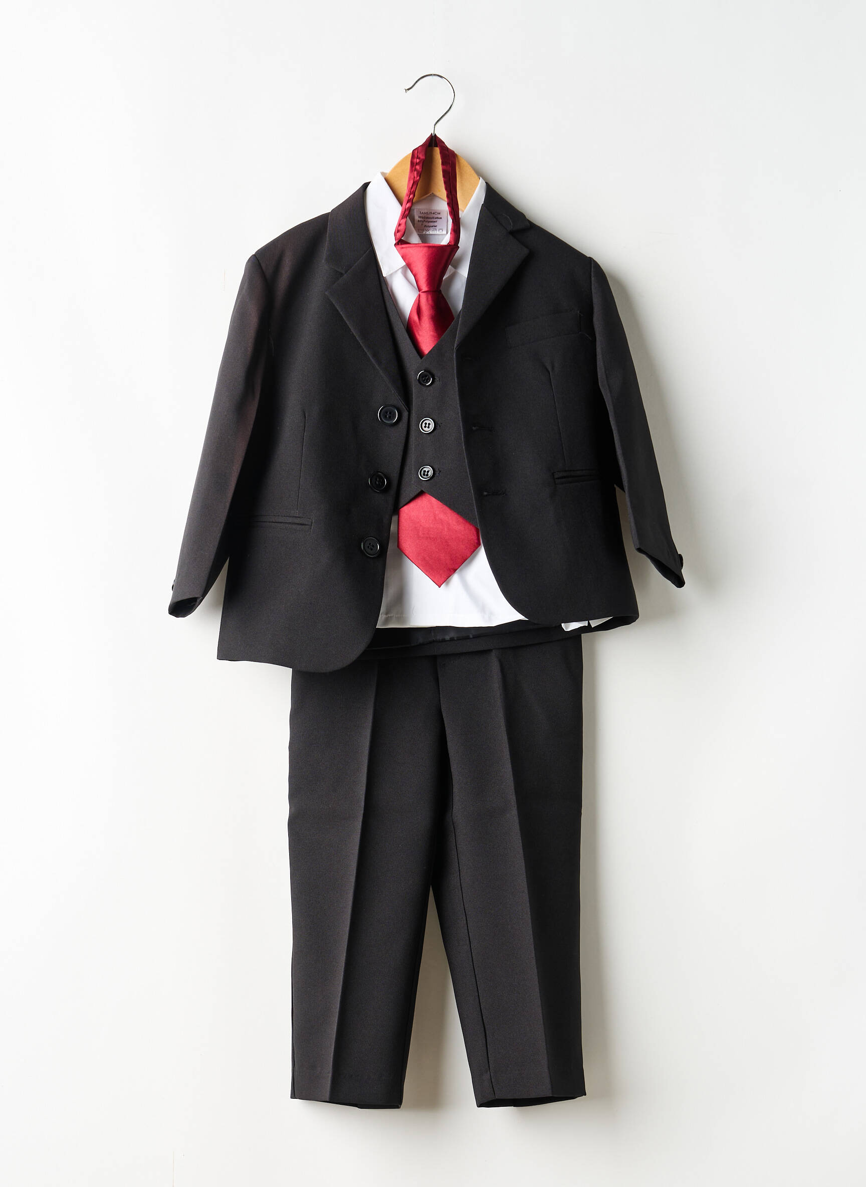 Set pantaloni croială dreaptă negru MIDO băiat