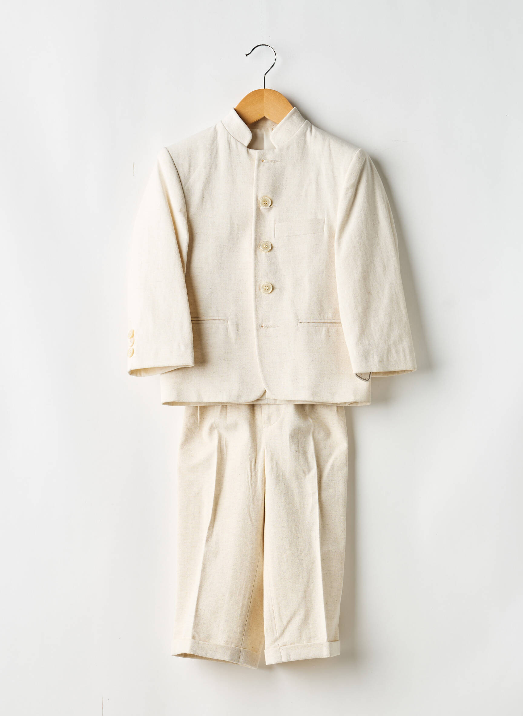 Set pantaloni croială dreaptă bej LES PETITS MECS băiat