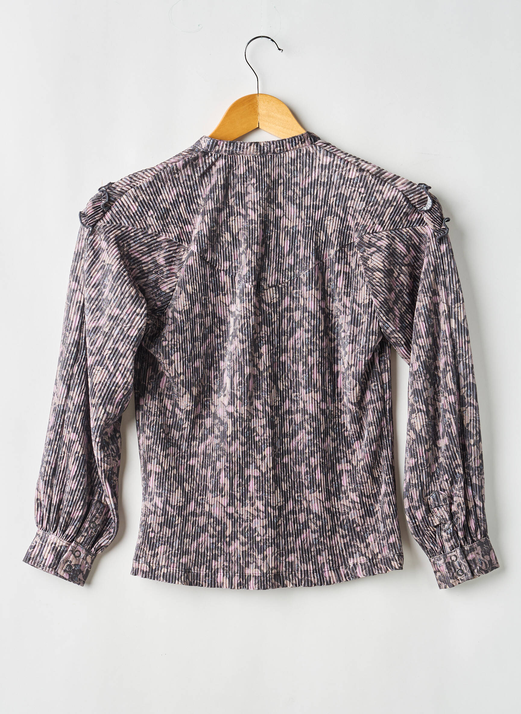 Cămașă mâneci lungi mâneci lungi negru LEVV LABEL fată