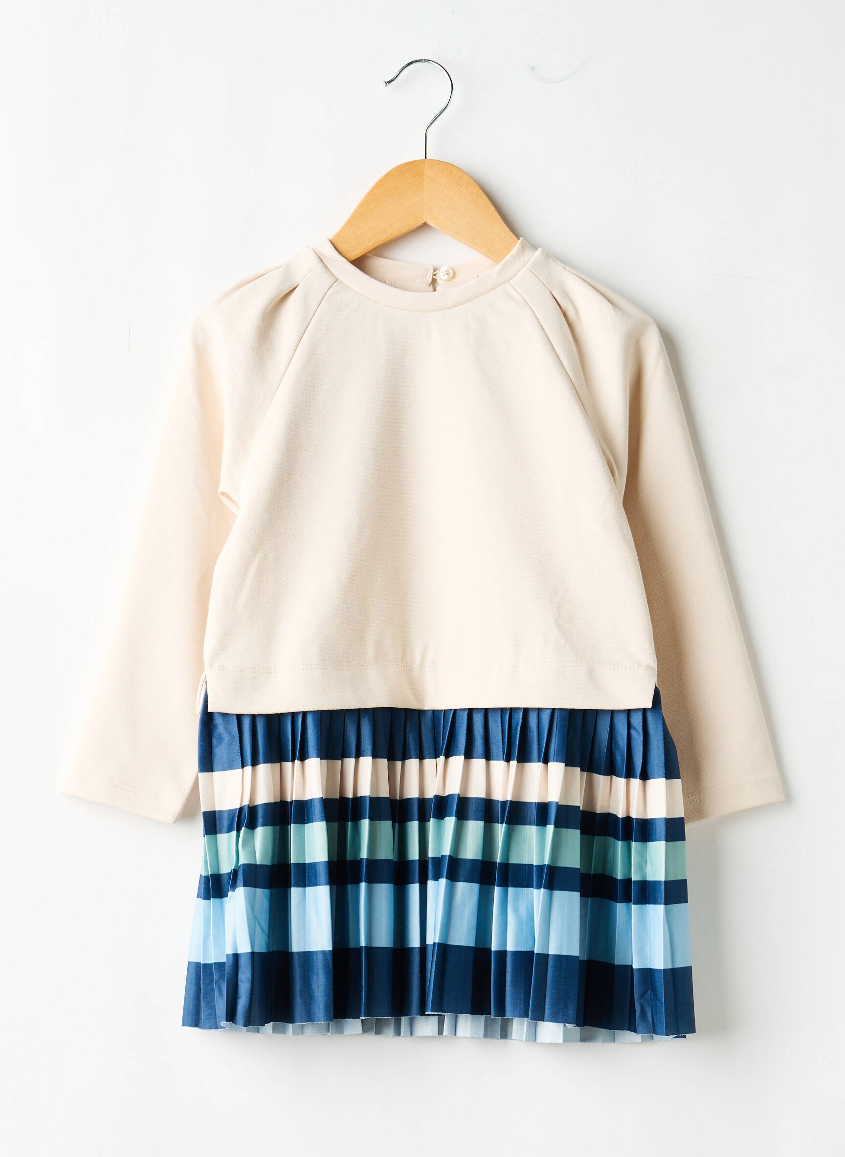 Rochie midi guler rotund mâneci lungi bej MAYORAL fată