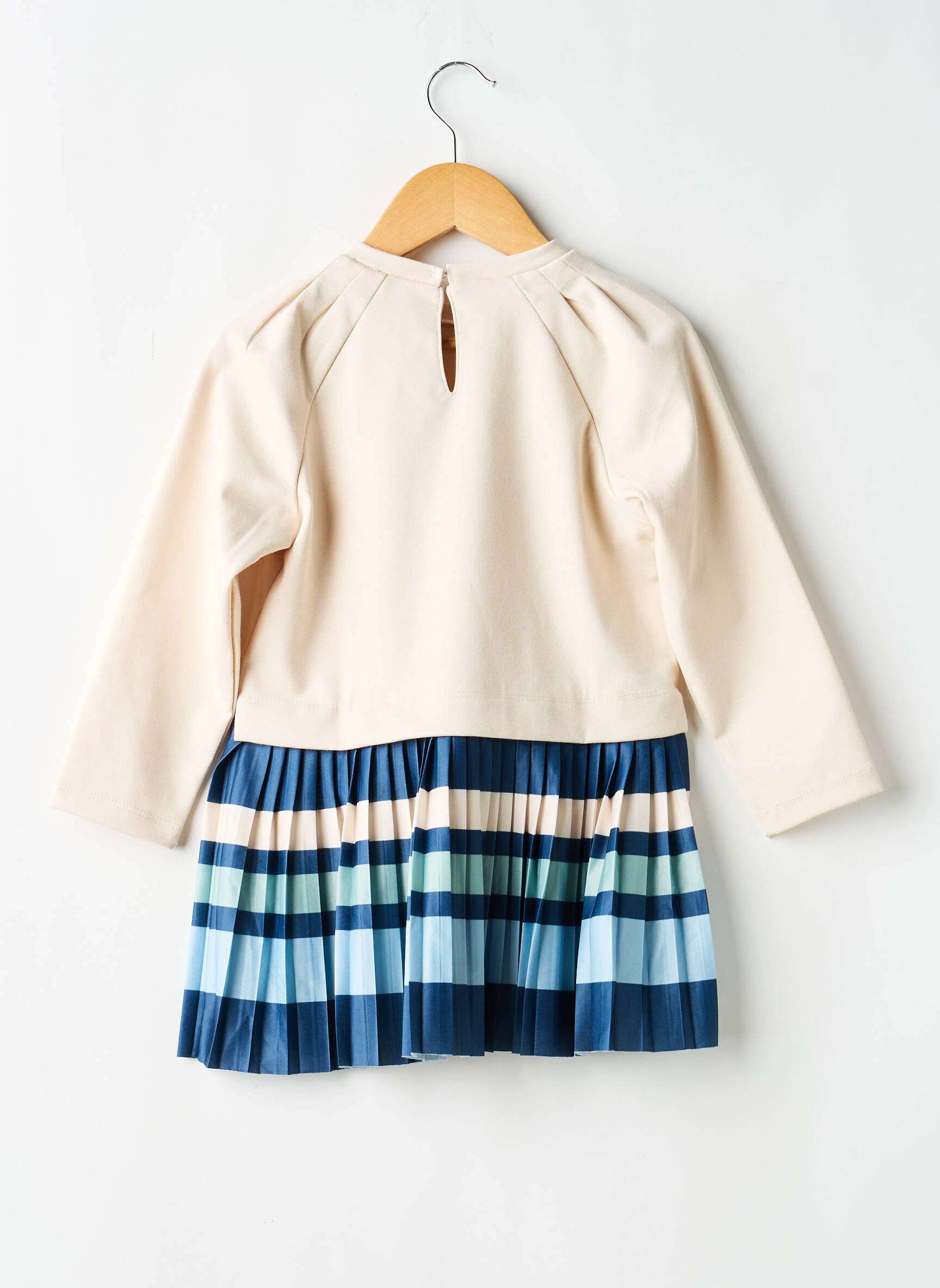 Rochie midi guler rotund mâneci lungi bej MAYORAL fată