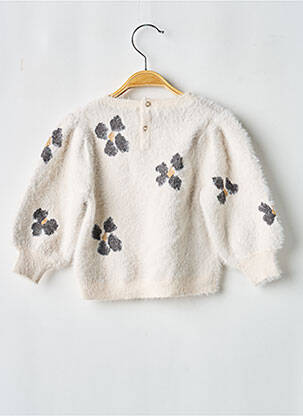 Pulover tricot tricot pufos mâneci lungi gri MAYORAL fată