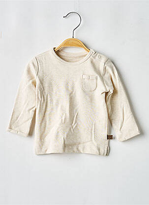 Tricou închidere cu nasturi pe umăr mâneci lungi bej BABY'S ONLY fată