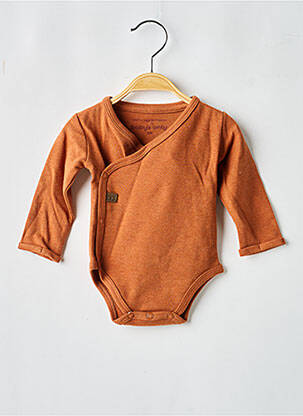 Body de lenjerie țesătură jersey maro BABY'S ONLY copil