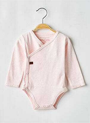 Body de lenjerie țesătură jersey roz BABY'S ONLY copil
