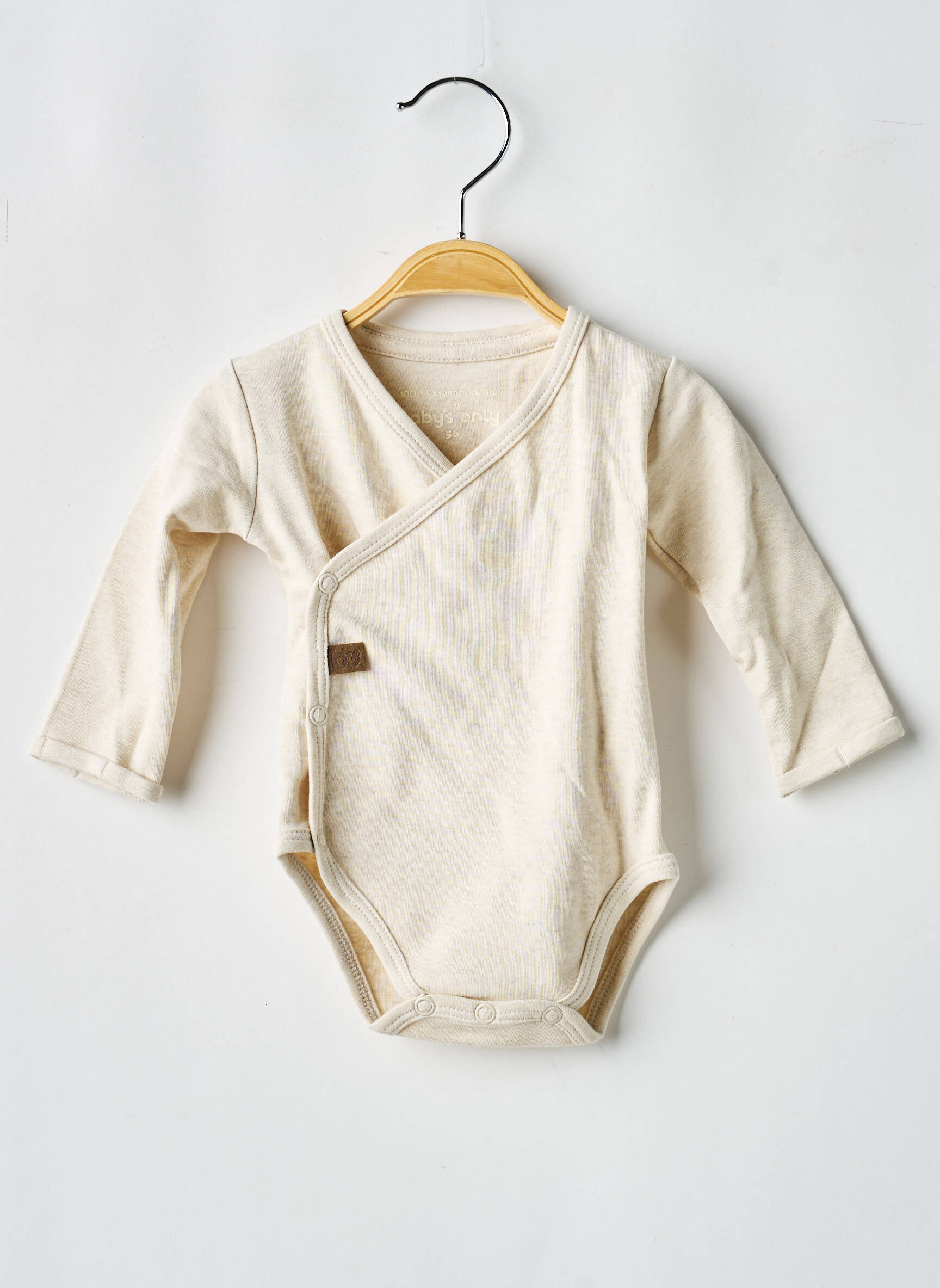 Body de lenjerie țesătură jersey bej BABY'S ONLY copil