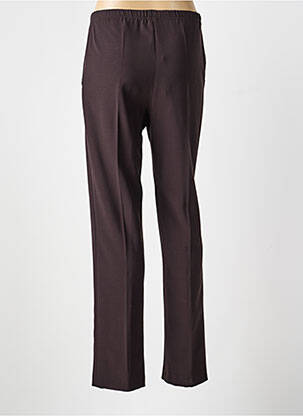 Pantalon slim talie elastică mărime normală maro FRANCE RIVOIRE femeie