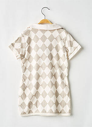 Rochie midi mâneci scurte mâneci scurte gri LEVV LABEL fată