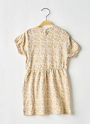 Rochie midi mâneci scurte mâneci scurte bej LEVV LABEL fată